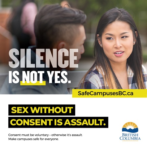 Silence is not yes poster Silence is not yes poster