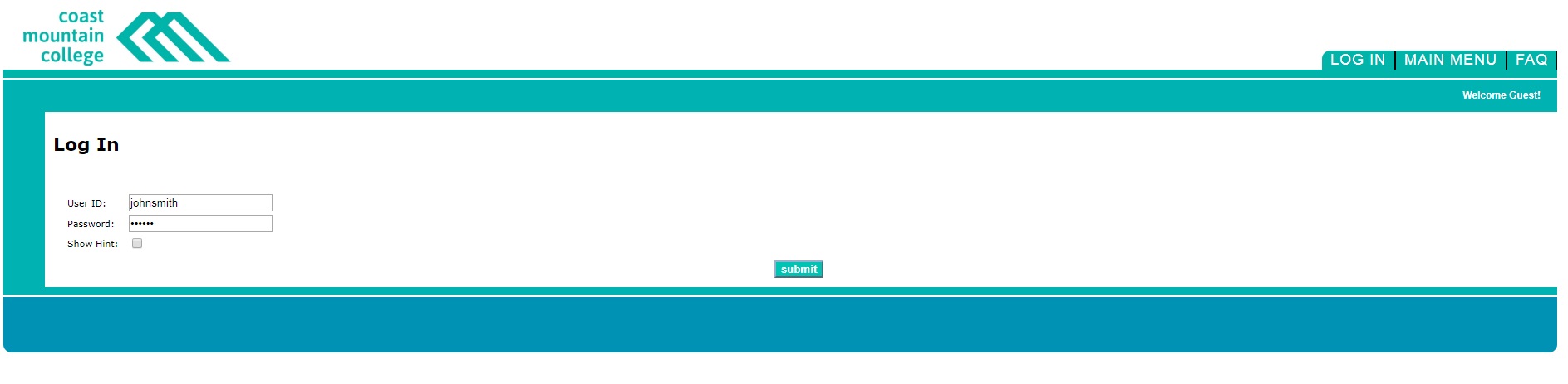 logInInfo logInInfo